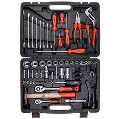 Набор инструментов универсальный AV Steel (AV-011072) (72 шт.) - фото 1