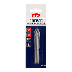 Сверло по плитке и стеклу КМ 8х70 мм (815752) - фото 4