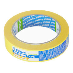 Лента малярная Folsen Professional для четкого края желтая 25 мм 50 м УФ-стойкая (0285025)