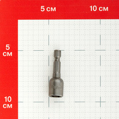 Адаптер для болтов и саморезов КМ магнитный 10 мм L45 мм шестигранная головка - фото 3