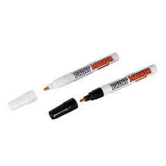 Маркер лаковый для разметки MunHwa Industrial черный/белый грифель 4 мм (2 шт.) - фото 1