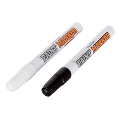 Маркер лаковый для разметки MunHwa Industrial черный/белый грифель 4 мм (2 шт.) - фото 3