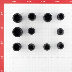 Набор головок ударных Jonnesway 1/2 для пневмоинструмента 10-24 мм 11 предметов (S03A4111S) - фото 3