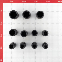 Набор головок торцевых ударных Jonnesway 1/2 для пневмоинструмента 10-24 мм 11 предметов (S03AD4111S) - фото 2