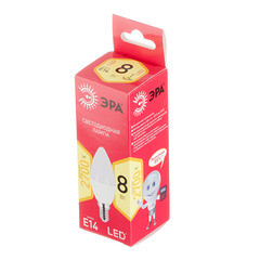 Лампа светодиодная Эра E14 2700К 8 Вт 640 Лм 220-240 В свеча матовая - фото 4