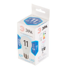 Лампа светодиодная Эра E27 4000К 11 Вт 880 Лм 220-240 В груша А60 матовая - фото 3