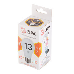 Лампа светодиодная Эра E27 2700К 13 Вт 1040 Лм 220-240 В груша А60 матовая - фото 3