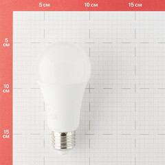 Лампа светодиодная Эра E27 4000К 17 Вт 1360 Лм 220-240 В груша А60 матовая - фото 3