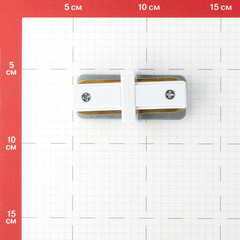 Коннектор для однофазного шинопровода прямой Эра TR-1PA белый (Б0054463) - фото 4