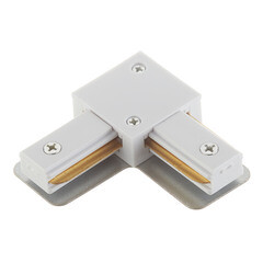 Изображение товара Коннектор для однофазного шинопровода L-образный Эра TR-1PA белый (Б0054465)