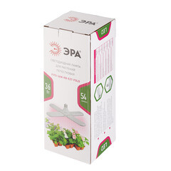 Фитолампа для растений Эра E27 1300К 36 Вт 1150 Лм 220-240 В прозрачная - фото 4