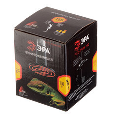 Лампа накаливания для брудера и террариума Эра E27 150 Вт 220 В матовая - фото 3