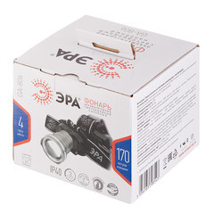 Фонарь налобный Эра светодиодный 1 LED 5 Вт аккумуляторный Li-Ion пластик/алюминий 3 режима (Б0039626) - фото 3