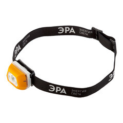 Изображение товара Фонарь налобный Эра светодиодный 3 LED 3 Вт аккумуляторный Li-Ion пластик 4 режима (Б0052318)