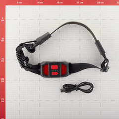 Фонарь налобный Эра светодиодный 14 LED 5 Вт аккумуляторный Li-Ion пластик 3 режима (Б0054033) - фото 2