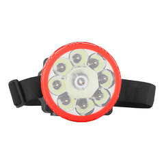 Фонарь налобный Navigator NPT светодиодный 9 LED 1 Вт аккумуляторный Lead-acid 900 мАч ударопрочный пластик 2 режима (14448) - фото 4