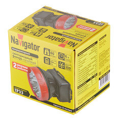 Фонарь налобный Navigator NPT светодиодный 9 LED 1 Вт аккумуляторный Lead-acid 900 мАч ударопрочный пластик 2 режима (14448) - фото 3