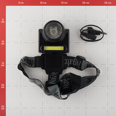 Фонарь налобный Navigator NPT светодиодный 2 LED 3/3 Вт аккумуляторный Lead-acid 500 мАч ударопрочный пластик 2 режима (14486) - фото 3