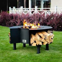 Чаша костровая Пантеон 600 мм плоское дно 5 ножек - фото 3