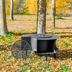 Чаша костровая Пантеон 600 мм плоское дно 5 ножек - фото 2