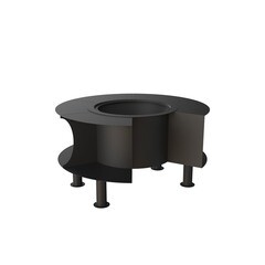 Изображение товара Чаша костровая Пантеон 600 мм плоское дно 5 ножек