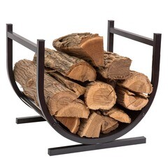Изображение товара Дровница Полумесяц металл черная