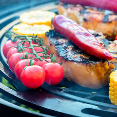 Решетка-гриль для чаши 500 мм с чугунной вставкой - фото 2