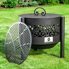 Чаша костровая Ажурная 500 мм коническое дно 3 ножки - фото 2