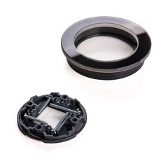 Рамка Werkel Favorit Runda одноместная черная (a051634) - фото 4