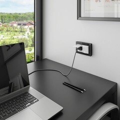 Рамка для двойной розетки Werkel Favorit черная (a051441) - фото 2