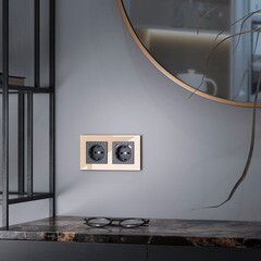 Рамка Werkel Favorit двухместная шампань (a050796) - фото 3