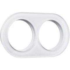 Изображение товара Рамка Werkel Favorit Runda двухместная белая (a051632)