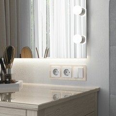 Выключатель Werkel двухклавишный встраиваемый белый матовый с подсветкой (a059273) - фото 4