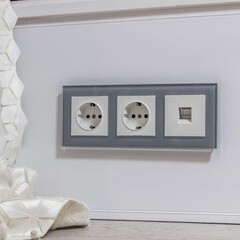 Рамка Werkel Favorit трехместная серая (a050963) - фото 3