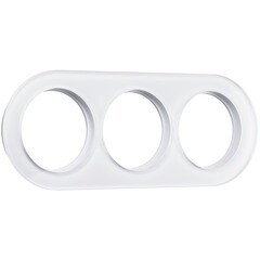 Рамка Werkel Favorit Runda трехместная белая (a051635) - фото 1