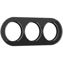 Изображение товара Рамка Werkel Favorit Runda трехместная черная (a051633)