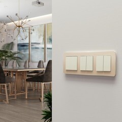 Рамка Werkel Platinum трехместная шампань (a059217) - фото 2