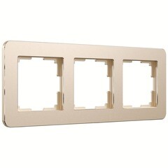Рамка Werkel Platinum трехместная шампань (a059217) - фото 1