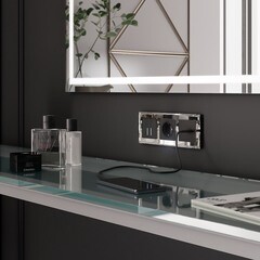 Рамка Werkel Diamant трехместная зеркальная (a051019) - фото 2