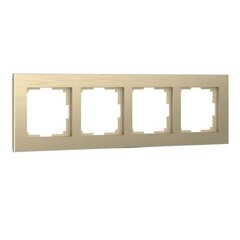 Рамка Werkel Aluminium четырехместная шампань (a052315) - фото 1