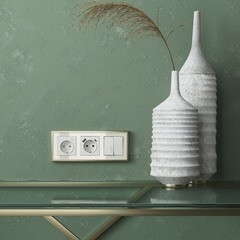 Рамка Werkel Baguette трехместная айвори/латунь (a060236) - фото 3