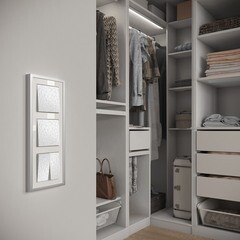 Рамка Werkel Baguette трехместная белая/серебро (a060232) - фото 2