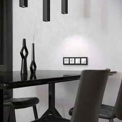 Рамка Werkel Platinum четырехместная алюминий черный (a059219) - фото 2