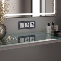 Рамка Werkel Elite трехместная графит (a057880) - фото 3