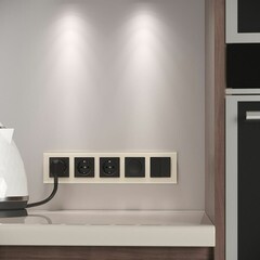 Рамка Werkel Favorit пятиместная молочная (a058817) - фото 2