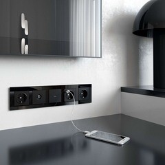 Рамка Werkel Favorit пятиместная черная (a051437) - фото 2