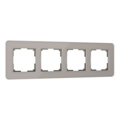 Рамка Werkel Elite четырехместная дымчатая (a057877) - фото 1