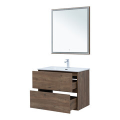 Тумба под раковину Lavelly Cube 80 см подвесная дуб рустик (00316636) - фото 10