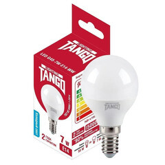 Лампа светодиодная Tango Е14 6500К 7 Вт G45 шар матовая