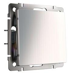 Изображение товара Выключатель Werkel одноклавишный встраиваемый никель глянцевый проходной (a051092)